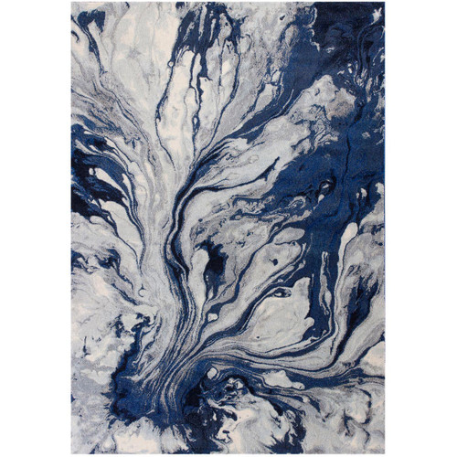 Impressions Blue Rug - 5 x 8