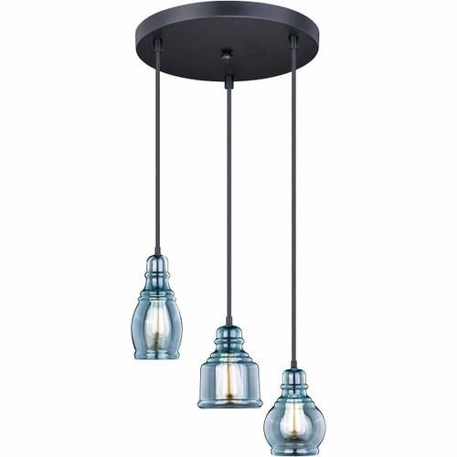 Laguna Breeze 3 Light Pendant Light - Oil Rubbed Bronze