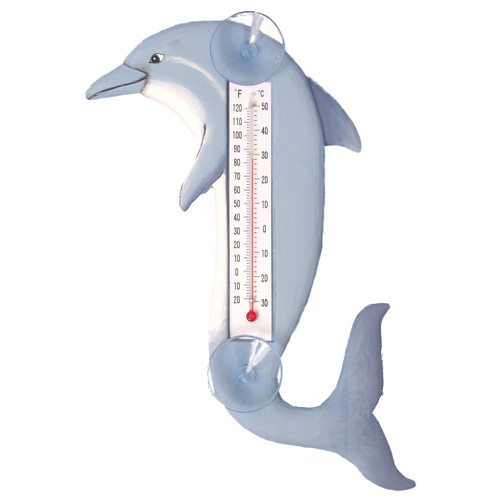 Leaping Dolphin Small Window Thermometer