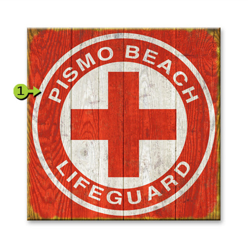 Lifeguard Personalized Sign - 28 x 28