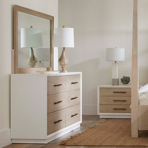 Pablo Six Drawer Dresser with Mirror