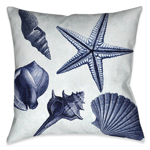 Seashell Shore 20 x 20 Outdoor Pillow