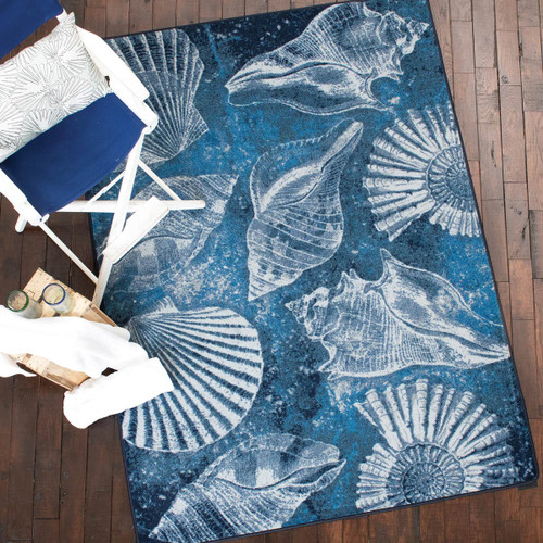 Shell Island Ultramarine Rug - 8 x 11