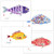 Sunrise Fish Placemats - Set of 4