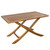 Teak Large Adjustable Slat-Top Table