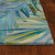 Waterside Blue Palms Rug - 4 x 6