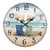 Adirondack Chairs Beach Wall Clock