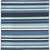 Carlsbad Aqua Stripes Indoor/Outdoor Rug - 8 Ft. Square