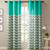 Aqua Chevron Drape Set - 84 Inch