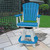 Beckett Swivel Counter Stool - Blue & White