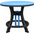 Beckett Counter Height Round Table - Blue & Black