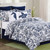 Indigo Coral Quilt Bed Set - Full/Queen