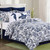 Indigo Coral Quilt Bed Set - King