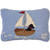 Sailing Lab Hooked Wool Pillow