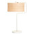 Gooseneck Table Lamp with Wicker Shade