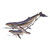 Humpback with Calf Stainless Steel Wall Decor