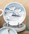 Seaside Birds Ceramic Salad Plates - Set of 4