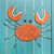 Orange Dotted Crab Wall Art