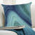 Aqua Currents Square Accent Pillow