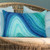 Aqua Currents Oblong Accent Pillow