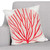 Fan Coral Square Accent Pillow - Magenta