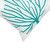 Fan Coral Square Accent Pillow - Aqua - OUT OF STOCK UNTIL 04/24/2025