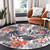 Coral Hibiscus Indoor/Outdoor Rug - 8 Ft. Round - OUT OF STOCK UNTIL 08/29/2024