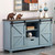 Bay Blue Barn Door Credenza - OUT OF STOCK UNTIL 07/01/2024