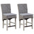 Gray Seagrass Counter Stools - Set of 2