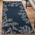 Navy Coral Cluster Rug - 2 x 5 - OUT OF STOCK UNTIL 06/12/2024