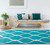 Turquoise Net Rug - 3 x 7 - OUT OF STOCK UNTIL 07/17/2024