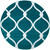 Turquoise Net Rug - 8 Ft. Round