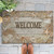 Seashell Welcome Outdoor Rug - 4 x 6 - OVERSTOCK