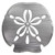 Large Metal Sand Dollar Wall Art - Stainless Steel