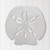 Large Metal Sand Dollar Wall Art - White - OVERSTOCK