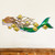 Mermaid Swimming with Yellow Tangs Wall Sculpture