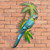 Blue Macaw Palm Metal Wall Art