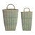 Wicker Wedge Baskets - Set of 2