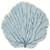 Coral Fan Aqua Indoor/Outdoor Rug - 3 Ft. Round