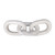 Marble Oval Chain Trio - White