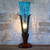 Cracked Glow Accent Lamp - Turquoise