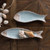 Weathered Etched Fish Plate - Set of 2