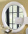 Key Largo Round Mirror - White