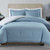 Lakeside Blue Reversible Comforter Set - King/Cal King
