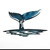 Iron Whale Tail Wall Art