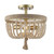 Beaded Coastal Semi-Flush Mount Light