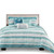 Blue Tide 6 Piece Quilt Bed Set - Full/Queen