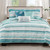 Blue Tide 6 Piece Quilt Bed Set - Full/Queen