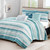 Blue Tide 6 Piece Quilt Bed Set - King/Cal. King