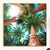 Palm Canopy Personalized Block Mount Art - Small
